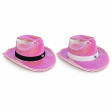 Pink Iridescent Light Up Cowboy Hat