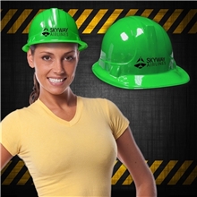 Green Plastic Construction Hats