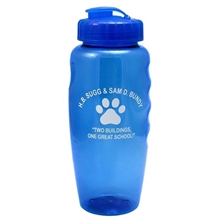 30 oz Gripper Poly - Clean Sports Bottle with Super - Sipper Lid
