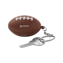 Football Shape Stress Ball Keychain