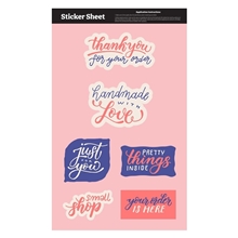 Ultra Removable Sticker Sheet 11.5 x 7 Custom Shapes