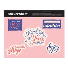 Sticker Sheet 5.5 x 7 Custom Shapes