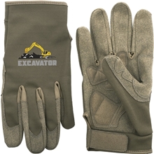Touchscreen Tips Synthetic Leather Palm Gloves
