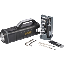 Tool Set With Rechargeable LED Flashlight