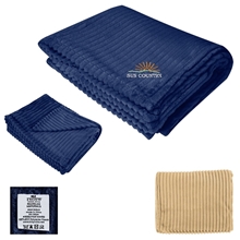 Raleigh Recycled Ribbed Flannel Blanket