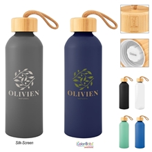 25 oz Blaire Recycled Aluminum Bottle With Bamboo Lid