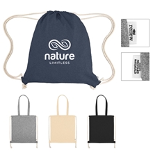 Arden Recycled Cotton Drawstring Bag