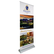 46.5 Deluxe Pro Retractor Single - Banner Kit (No - Curl Opaque Fabric)