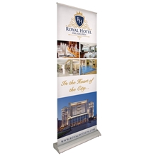 33.5 Deluxe Pro Retractor Single - Banner Kit (No - Curl Opaque Fabric)