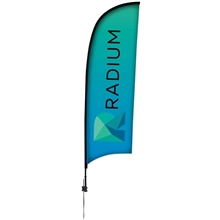 9 Premium Razor Sail Sign Kit (Single - Sided with Ground Spike)