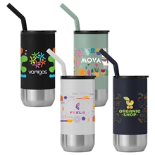 Atlantis - 16 oz Double Wall Tumbler - Stainless with Recycled RPP Inner - ColorJet