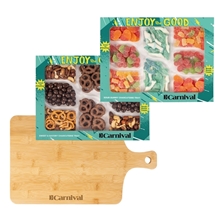 Sour Gummy Sweet Savory Charcuterie Trays with Bamboo Board