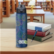 28 oz Stainless Steel 2- in -1 Spout Straw Water Bottle