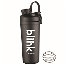 27 oz Shaker Water Bottle with Stainless Steel Agitator