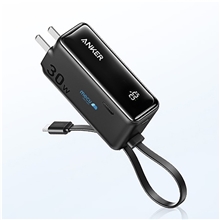 Anker 3- in -1 Power Bank (30W, Fusion, Built - In USB - C Cable)