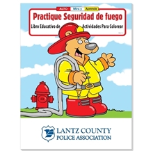 Coloring Book Practice Fire Safety (Spanish)