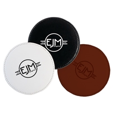 Faux Leather Coaster Round