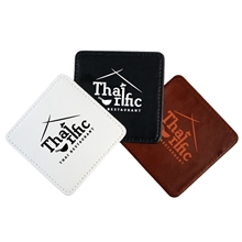 Faux Leather Coaster Square