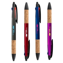 3 Color Pen w / Cork Grip