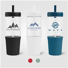 Polar Recycled Plastic Dual Tone Straw Tumbler - 40 oz - ColorJet