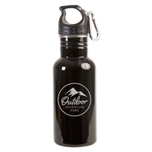Prime Line 17 oz Stainless Steel Adventure Water Bottle With Carabiner