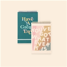 Taskpad - 5.5 X 8.5 - Wire - Black And White Guts