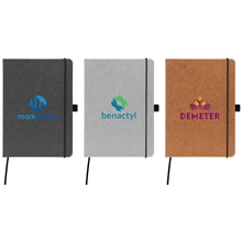 Carson 5.8 x 8.3 Recycled PU Leather Notebook - ColorJet
