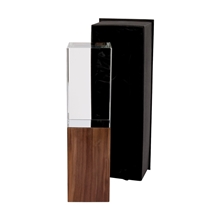 Cressida Crystal Tower With Wood Base