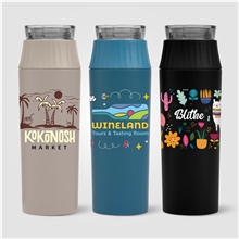 Majesty Recycled Stainless Steel Leakproof Lid Bottle - 20 oz - ColorJet