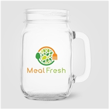 Root Handled Jar Glass - 16 oz - ColorJet