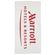 Basic Weight White Beach Towel
