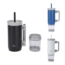 NAYAD(R) Quest 23 oz Stainless Steel Double - Wall Mug with Foldable Handle Snack Cup