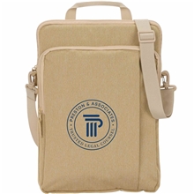 Vertical Recycled Messenger Bag