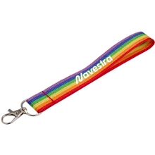 Rainbow Recycled Wrist Lanyard