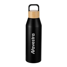 Aspen 24 oz Recycled Bottle with FSC(R) Bamboo Lid