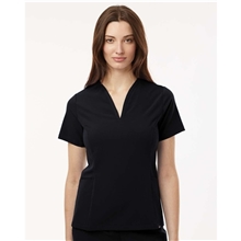 Jaanuu - Womens Calix Fit Flare Scrub V - Neck Top
