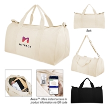 Aware(TM) Recycled Cotton Flat Bottom Duffel Bag