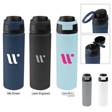 32 oz Pop Sip Recycled Single Wall Stainless Steel Bottle