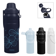 24 oz Summit Sip Recycled Stainless Steel Bottle With Easy Carry Handle
