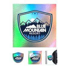 CUSTOMCUT(TM) 16.1 sq inch to 25 sq inch Full Color Custom Shape Removable Vinyl Stickers in Singles