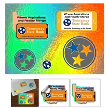 CUSTOMCUT(TM) 5 x 7 Full Color Custom Shape Removable Vinyl Sticker Sheets