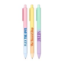 FLEX Tie Dye - Multicolor Ombre Soft Touch Rubberized Hybrid Ink Gel Pen