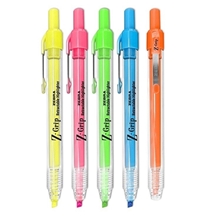 Zebra Z - Grip Retractable Fluorescent Highlighter