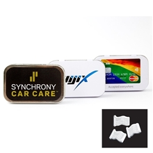 Rectangular Tin with American Flag Shaped Mints