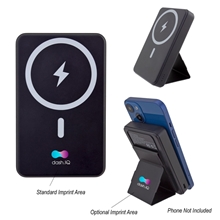 10000 mAh Energizer(R) Mag - N - Kick(TM) Wireless Charger Power Bank And Phone Stand
