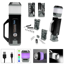24- Piece Tool Set With Rechargeable LED Light