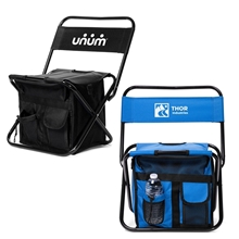 Folding Chair with 24 Can Cooler Bag Pockets