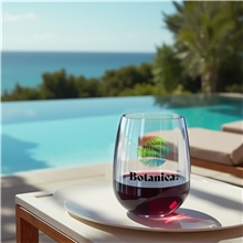 12 oz Clear Stemless Wine Glass