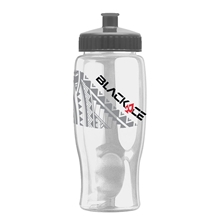 Rotation 27 oz Transparent Contour Bottle w / Push - Pull Lid