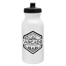 Circuit 20 oz Bike Bottle - White w / Push - Pull Lid